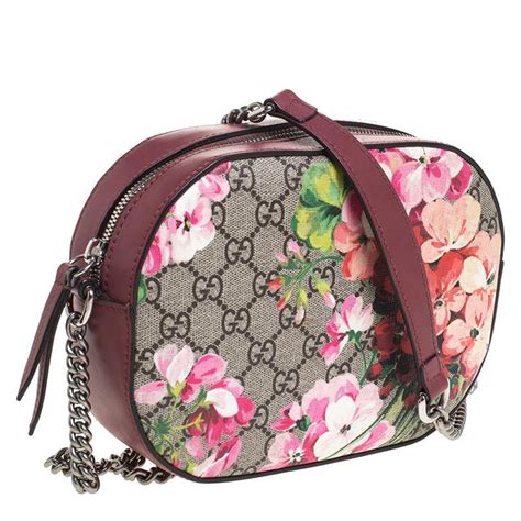 gucci crossbody pink|gucci pink mini flower pouch.